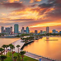 st petersburg skyline