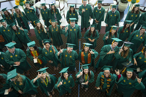 group of graduating students