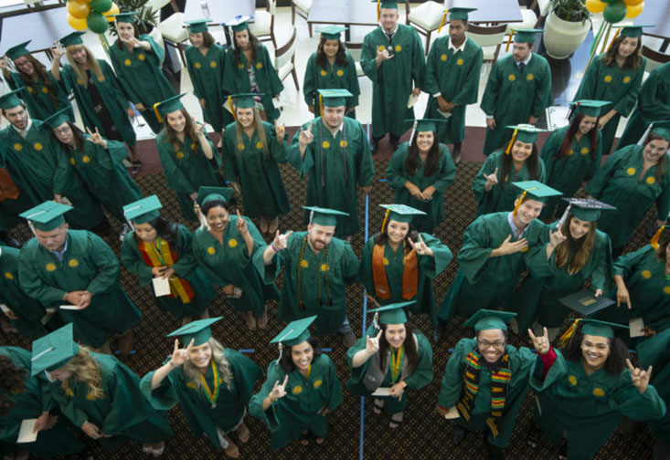 group of graduating students