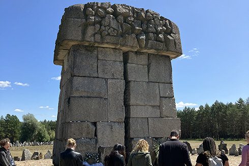 USF Honors College students visit Europe to learn about Holocaust