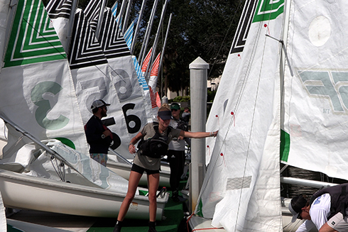 USF sailing team prepares for practice on St. Petersburg campus