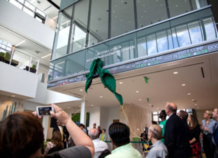 Unveiling of the wealth management center in March, 2018.