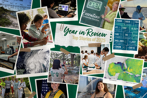 A collage of various images that are used in the year in review stories of 2025