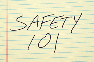 paper with the words safety 101