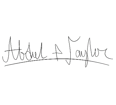 Abdul & Taylor signatures