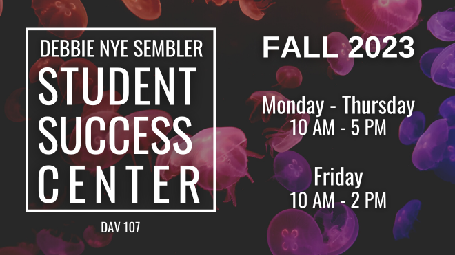 The SSC is open Monday - Thursday, 10 am - 5 pm and Friday, 10 am - 2 pm.