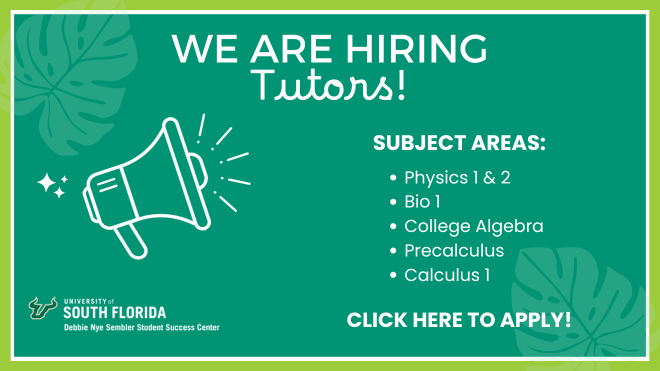 Click here to apply to become a tutor!